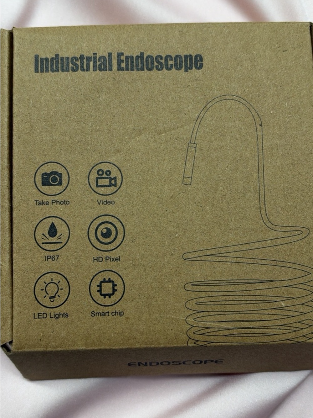 Industrial Endoscope Inspection Camera - Brown
